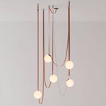 Multiple Belt Art Pendant Light