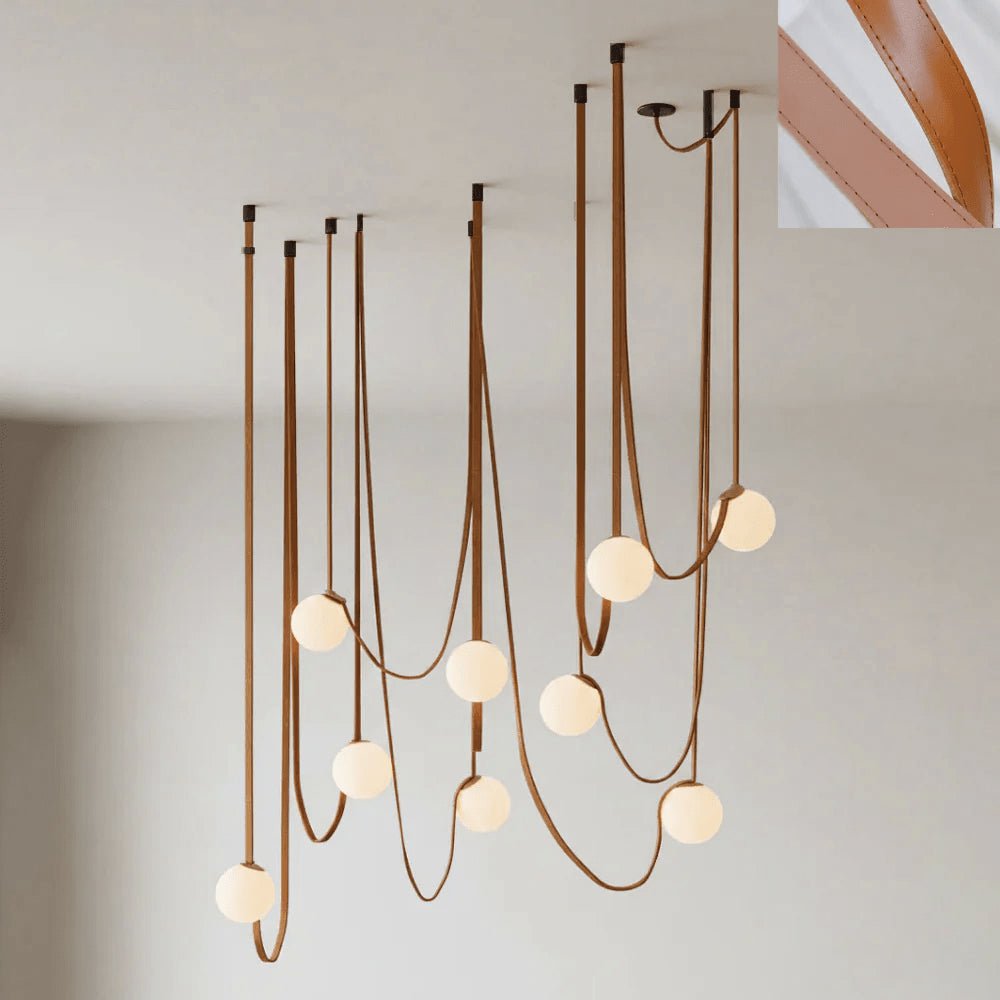Multiple Belt Art Pendant Light