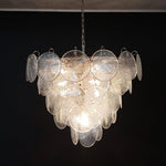 Glass Disc Iridescent Chandelier