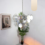 Glass Disc Iridescent Chandelier