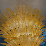 Glass Palmette Chandelier