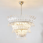 Glass Palmette Chandelier