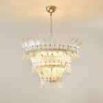 Glass Palmette Chandelier