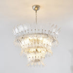 Glass Palmette Chandelier