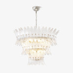 Glass Palmette Chandelier