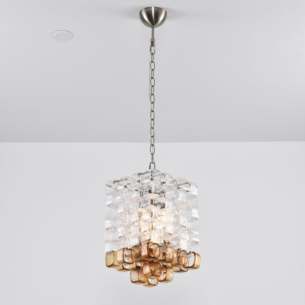 Glass Poliarte Interlocking Chandelier