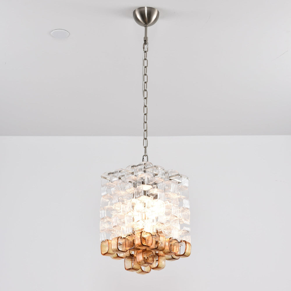 Glass Poliarte Interlocking Chandelier