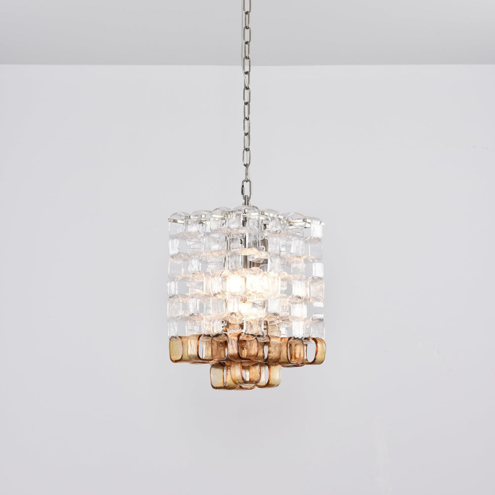 Glass Poliarte Interlocking Chandelier