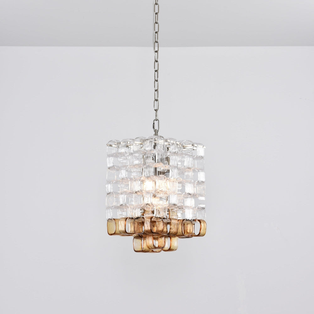 Glass Poliarte Interlocking Chandelier