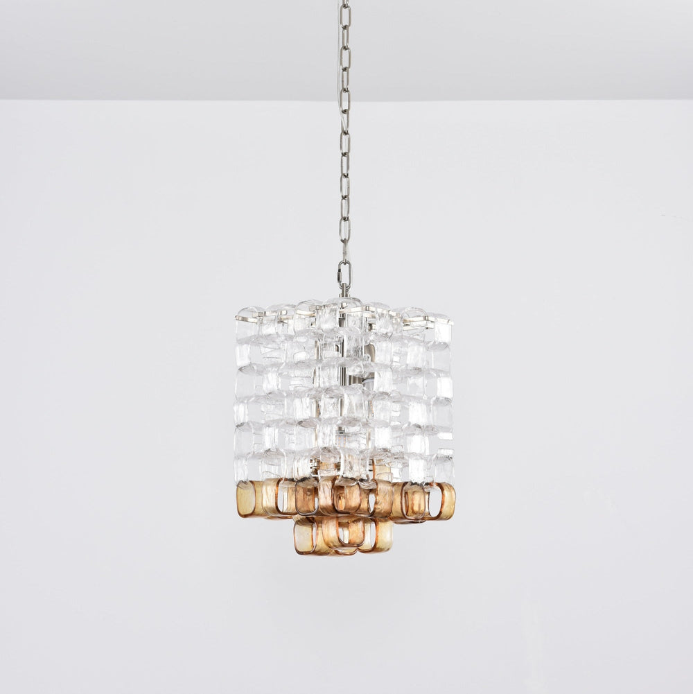 Glass Poliarte Interlocking Chandelier