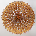 Rhombus Amber Glass Chandelier