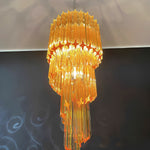Spiral Prism Glass Chandelier