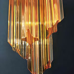 Spiral Prism Glass Chandelier