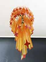 Spiral Prism Glass Chandelier