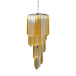 Spiral Prism Glass Chandelier