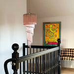 Spiral Prism Glass Chandelier