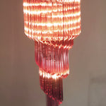 Spiral Prism Glass Chandelier