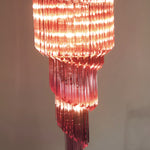 Spiral Prism Glass Chandelier