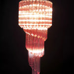 Spiral Prism Glass Chandelier