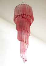 Spiral Prism Glass Chandelier