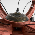 Nautical Industrial Wooden Chandelier – Reclaimed Beam Look