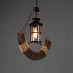 Nautical Industrial Wooden Chandelier – Reclaimed Beam Look