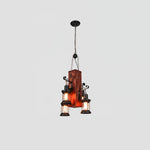 Nautical Industrial Wooden Chandelier – Reclaimed Beam Look