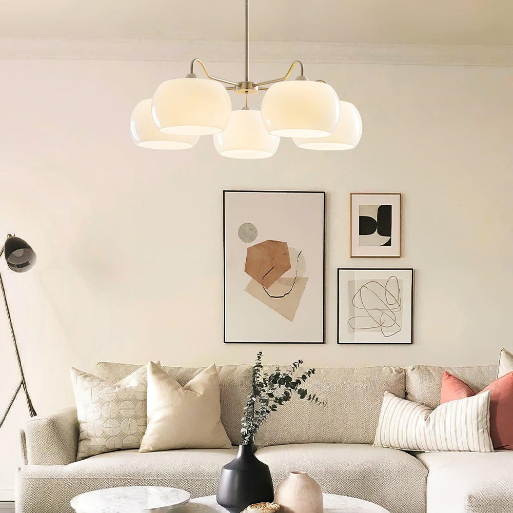 Nickel Persimmon Chandelier