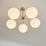 Nickel Persimmon Chandelier