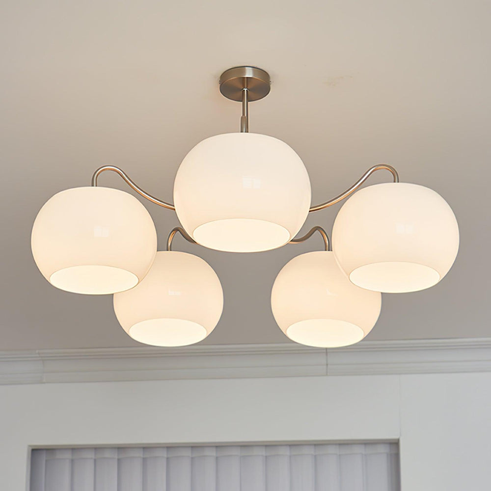 Nickel Persimmon Chandelier