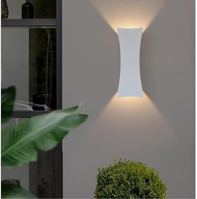 Noctra – Modern Up & Down Outdoor Wall Light (Black LED Sconce)