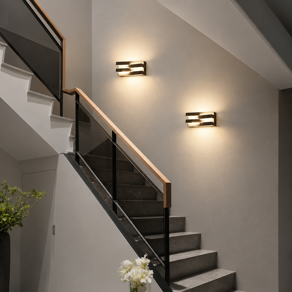 NovaWrap Architectural Wall Light – Modern Indoor & Outdoor LED Sconce