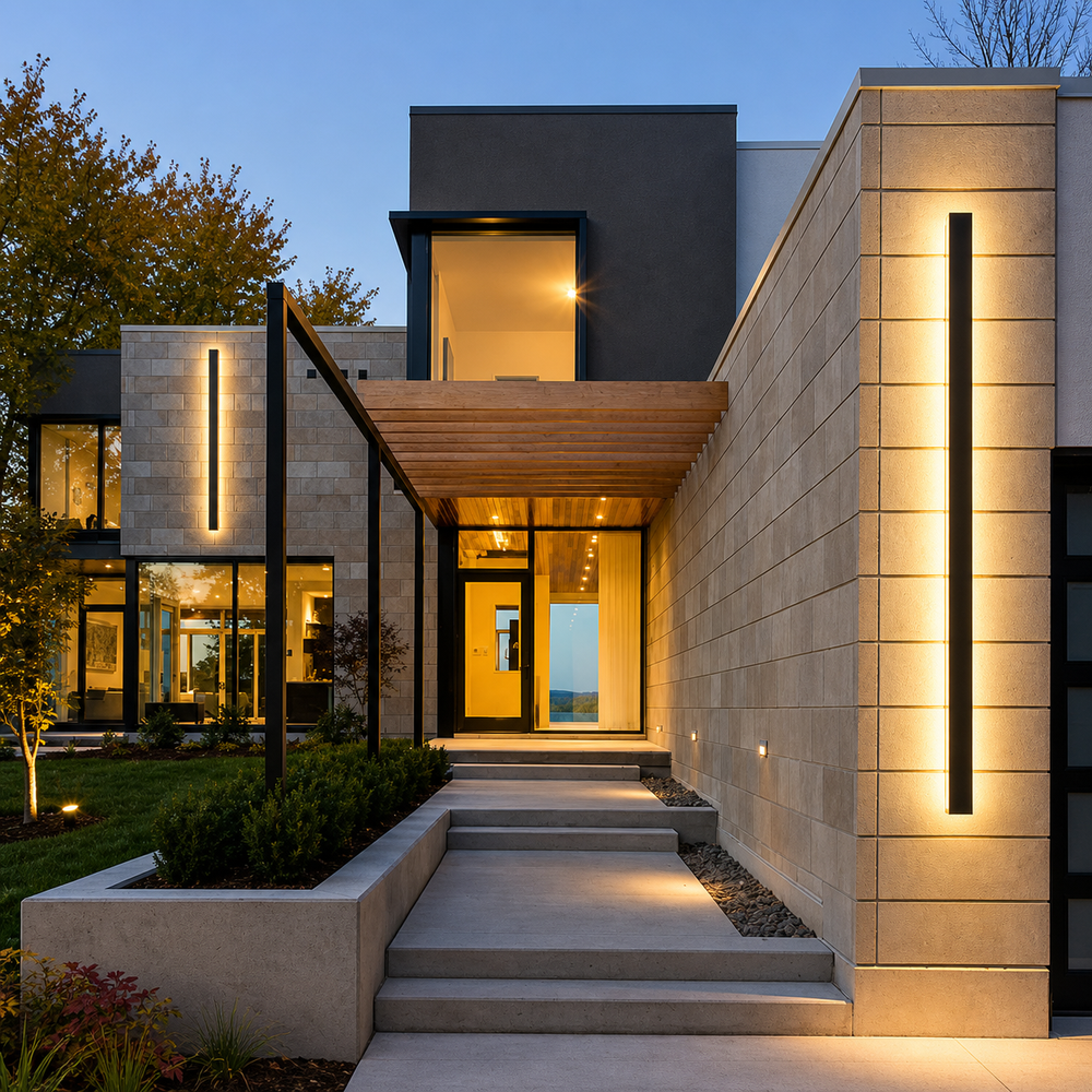 Monolith Long Linear Outdoor Wall Light