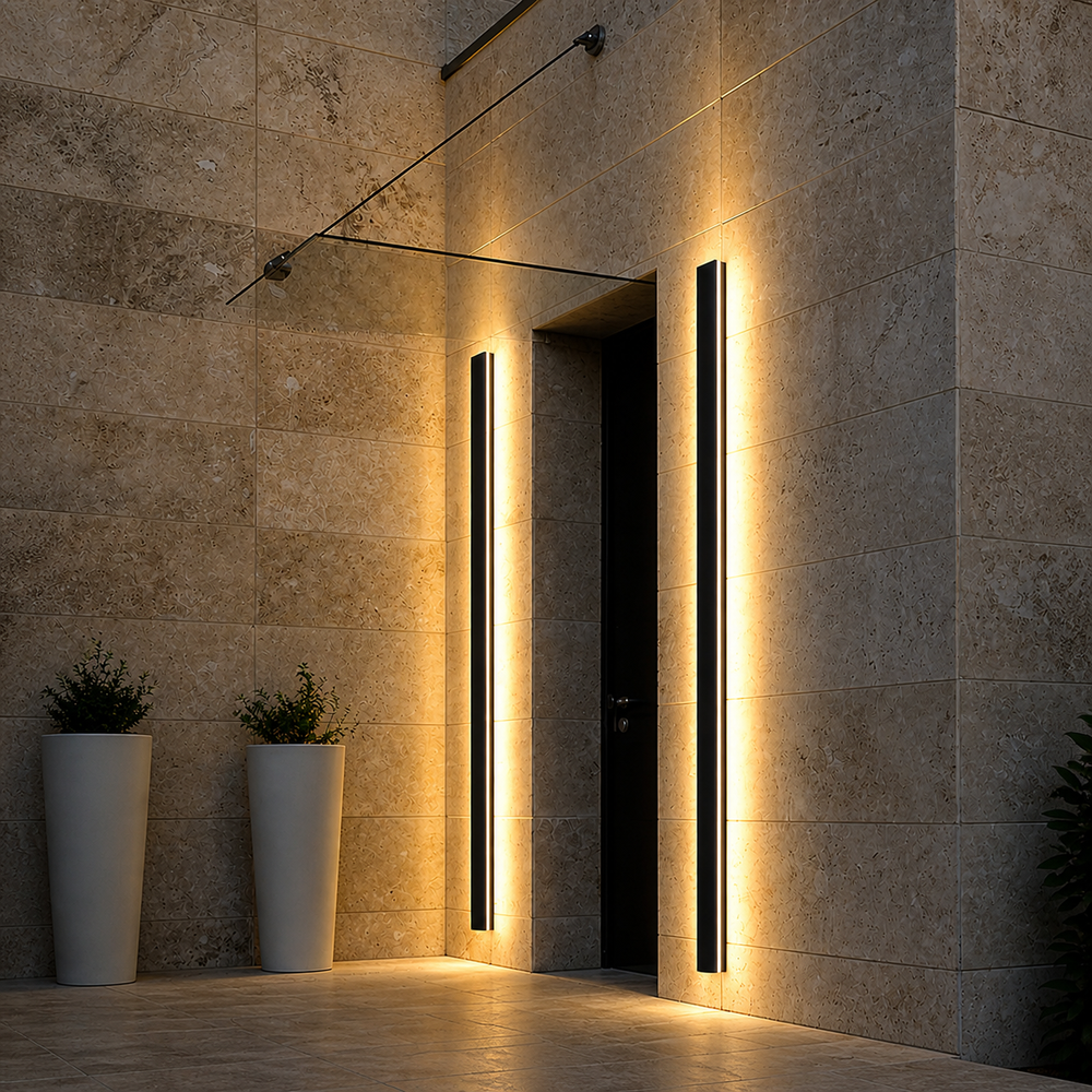 Nova Linear Outdoor Wall Light – Waterproof LED Architectural Wall Sconce