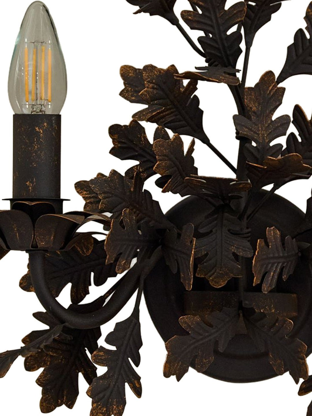 Oak Leaf Wrought Sconce