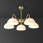 Octagonal Glass Bowl Chandelier