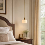 Odyssey Alabaster Pendant Light – Geometric Stone Radiance