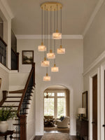 Odyssey Alabaster Pendant Light – Geometric Stone Radiance