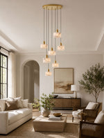 Odyssey Alabaster Pendant Light – Geometric Stone Radiance