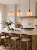 Odyssey Alabaster Pendant Light – Geometric Stone Radiance