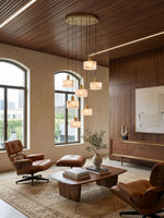 Odyssey Alabaster Pendant Light – Geometric Stone Radiance