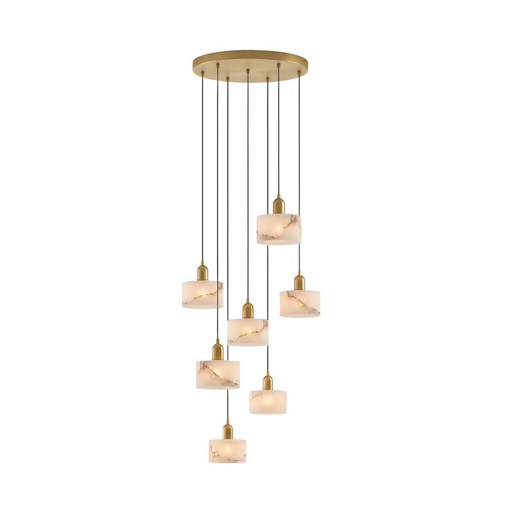Odyssey Alabaster Pendant Light – Geometric Stone Radiance