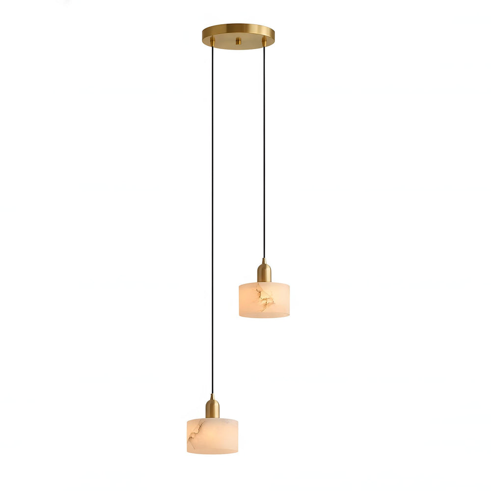 Odyssey Alabaster Pendant Light – Geometric Stone Radiance