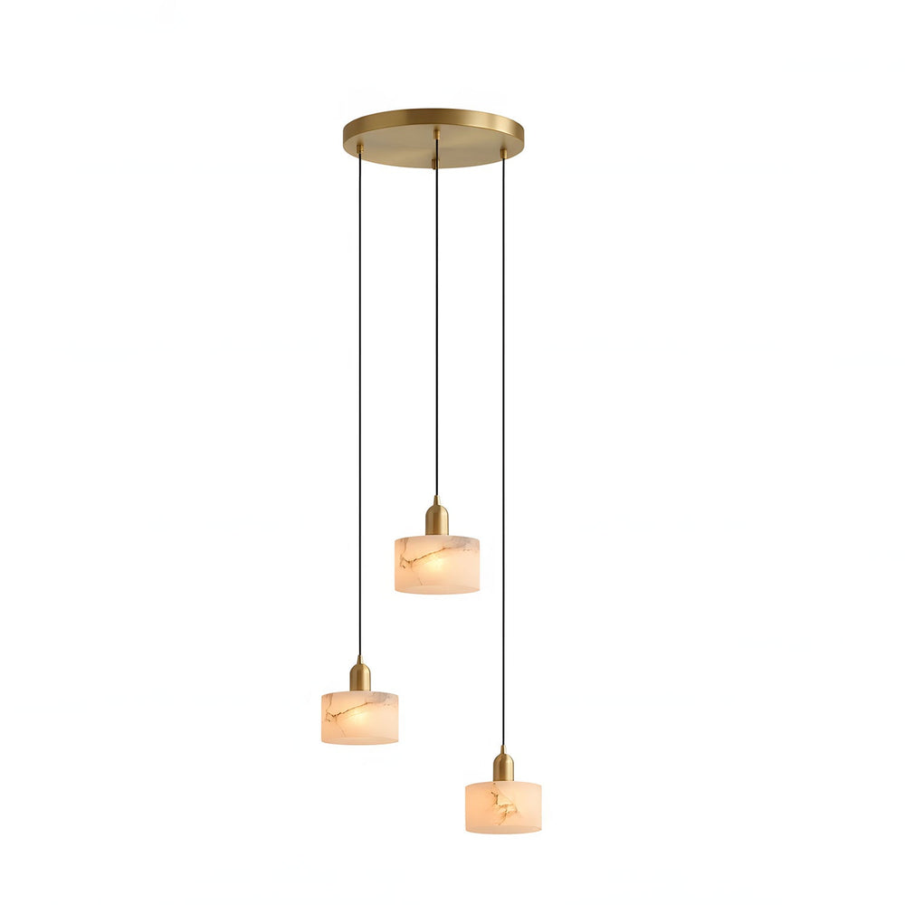 Odyssey Alabaster Pendant Light – Geometric Stone Radiance