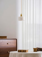 Odyssey Alabaster Pendant Light – Geometric Stone Radiance
