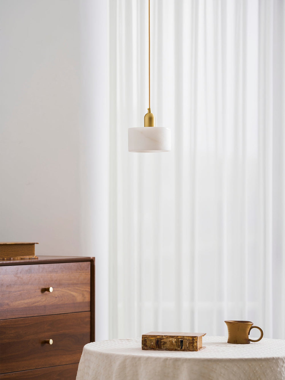 Odyssey Alabaster Pendant Light – Geometric Stone Radiance