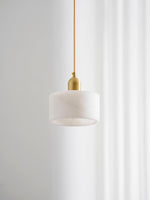 Odyssey Alabaster Pendant Light – Geometric Stone Radiance