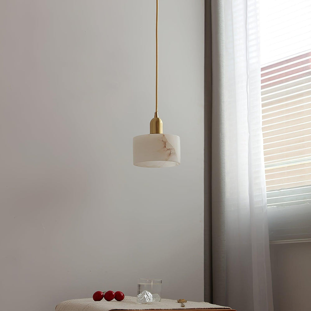Odyssey Alabaster Pendant Light – Geometric Stone Radiance