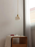 Odyssey Alabaster Pendant Light – Geometric Stone Radiance