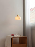 Odyssey Alabaster Pendant Light – Geometric Stone Radiance